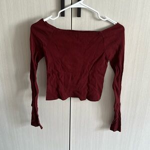Brandy Melville off the shoulder long sleeve top